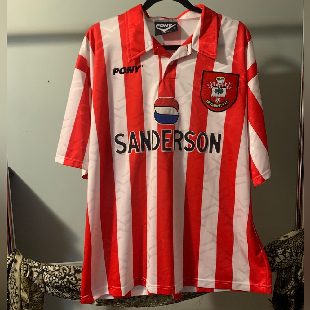 Vintage Pony Southhampton FC Soccer Football Jersey
